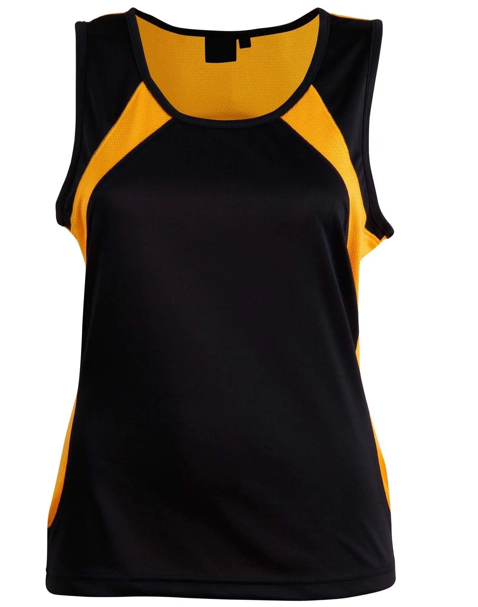 Sprint Singlet Ladies Ts74 Casual Wear Winning Spirit Black/Gold 6
